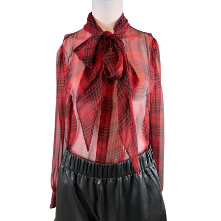 Saint Laurent Bluse, Karomuster, Gr. EU 36 neuwertig!