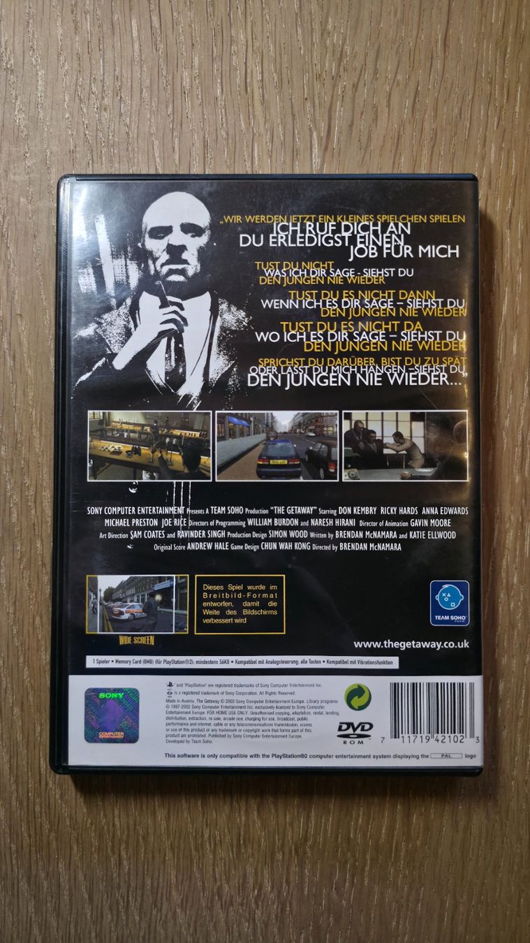 Sony Giochi: PS2, Game, PlayStation 2, The Getaway , OVP – Usato da Sirnach venduto da TheMrFreeman 1