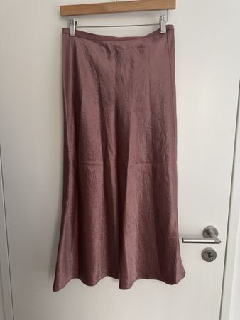 M&S Collection Skirt Size 10 Rose Satin Midi