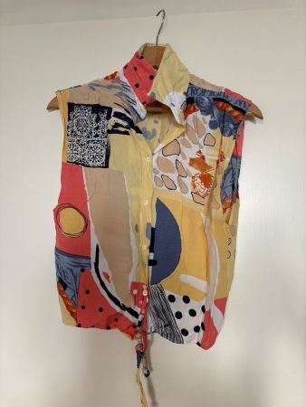 Vintage Bluse FIZZEN Grösse S - Unikat für den Sommer