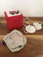 Toniebox rot mit Hasen Überzug
