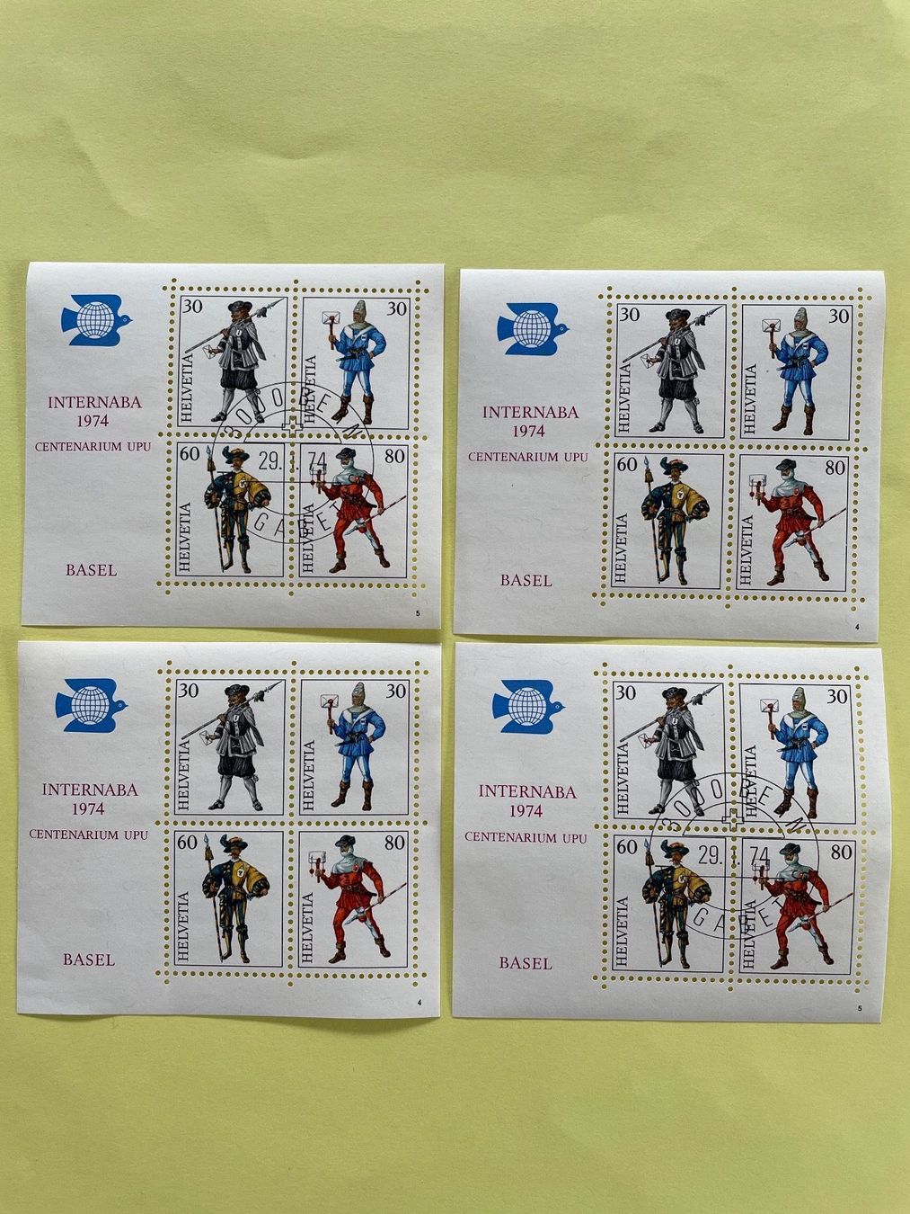 Tous les timbres: Block Briefmarken – Neuf (Voir description) à Adligenswil par Treegarden 1