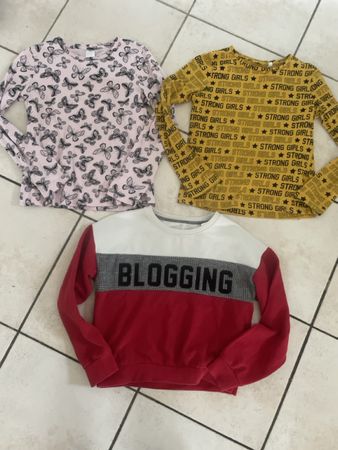 3 C&A Pullis/Shirts Mädchen, Grösse 146/152, Top Zustand!