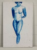 Blaue Akt Malerei, Original Kunstwerk, Leinwand, Top Deal!