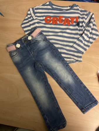 Manor Shirt 98/104 & Campus Jeans 4A/104, Top Zustand! (57)