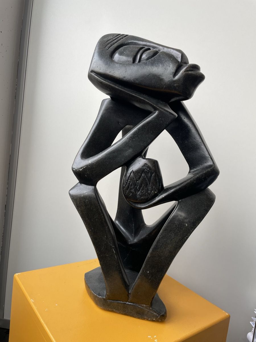 Sculture & Statue: AfrikanischeKunstfigur der Denker – Nuovo (secondo la descrizione) da Feldbrunnen venduto da moremi01