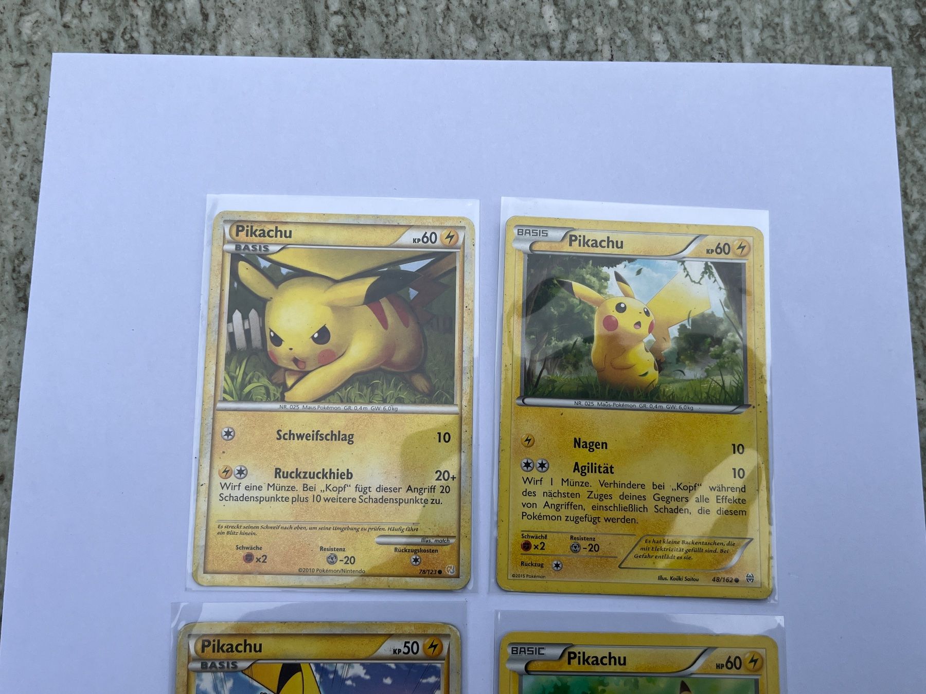 Pokémon Carte collezionabili: 4x pikachu Pokemon Karten – Usato da Winterthur venduto da Wusa01 2