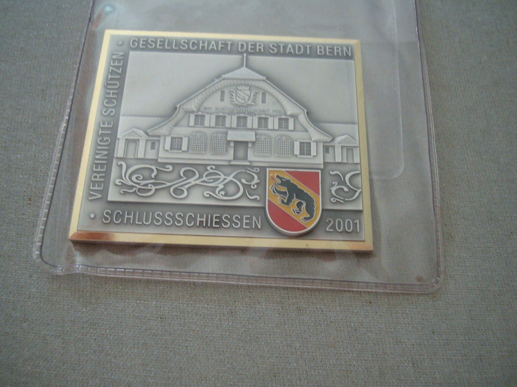 Medaglie: Medaille - Schützengesellschaft Bern Schlussschiessen 2001 – Usato da Neuenegg venduto da flohcante
