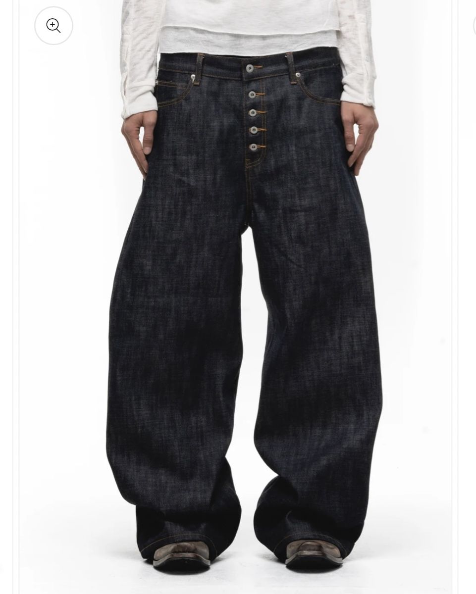 Elysian Baggy Denim Black Japanese Denim RAW DENIM JAPANESE ULTRA