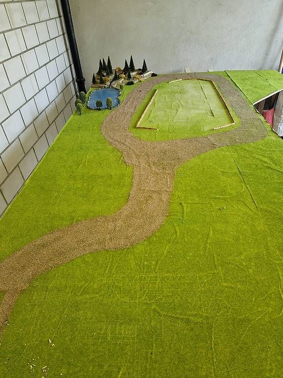 Modellini di ferrovie: Grosse Landschaftsplatte Modellbau/Schleich – Usato da Safenwil venduto da Mazda7 4