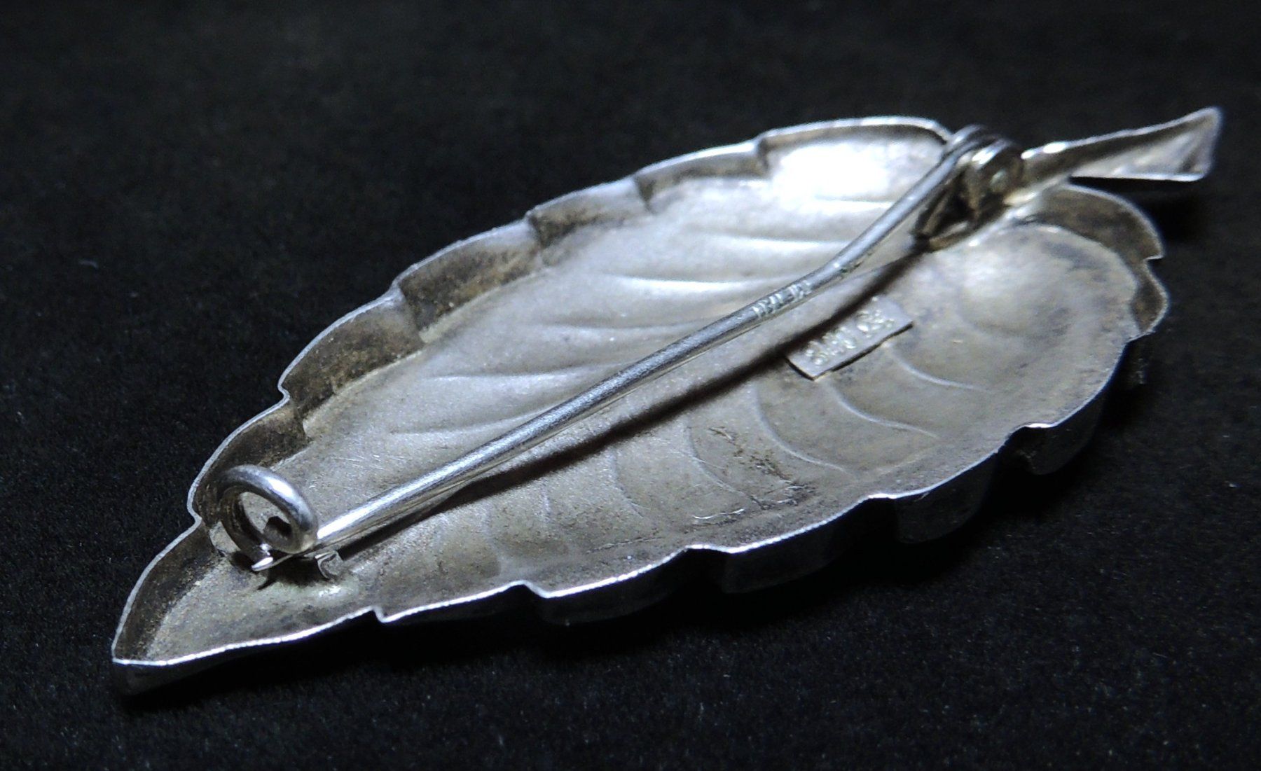 Broches & Aiguilles: Silber 800 Brosche in Blattform – D'occasion à Waldenburg par schaller707 4