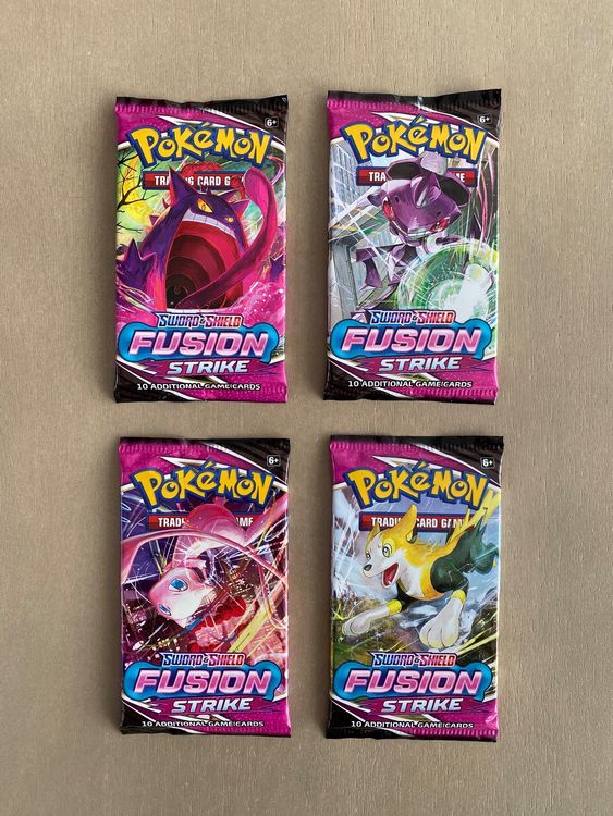 Fusion Strike Pokémon Booster Pack – Sealed Mint From Box, Mew/Espeon/Gengar