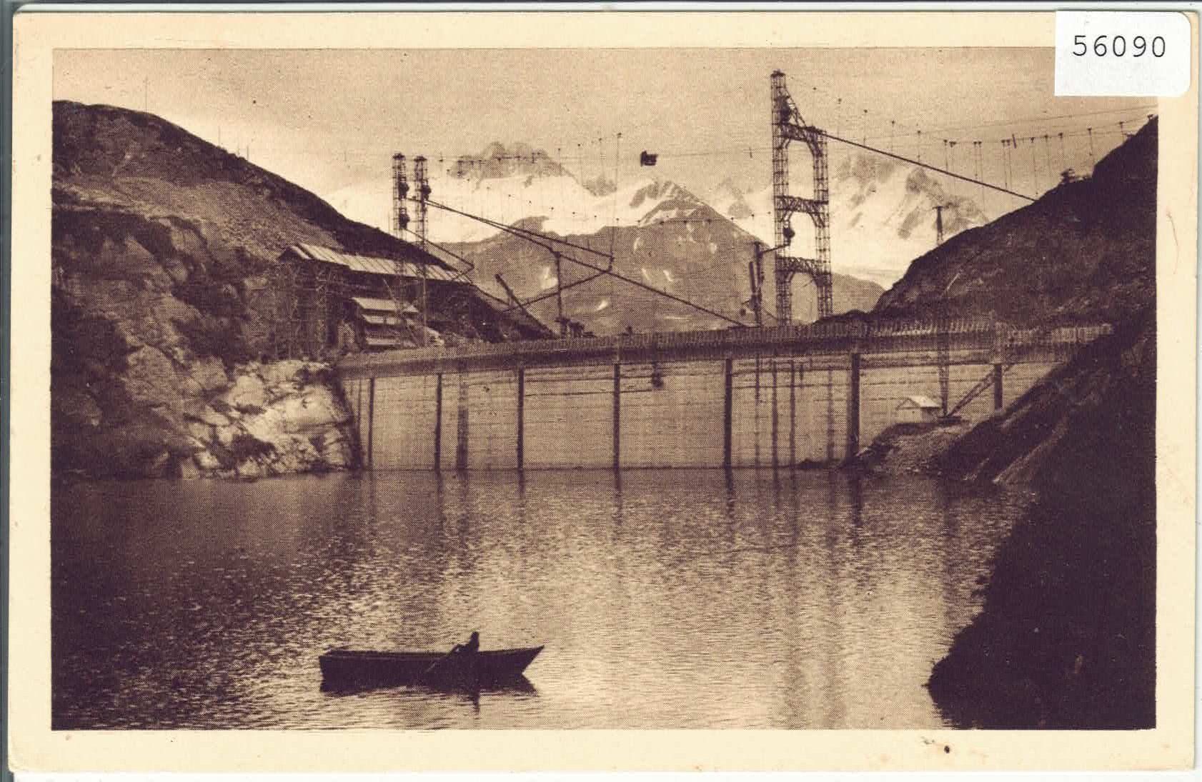 Ansichtskarten: Barrage en construction des Forces Motrices de Barberine – Gebraucht aus Ettingen von Kartenplanet