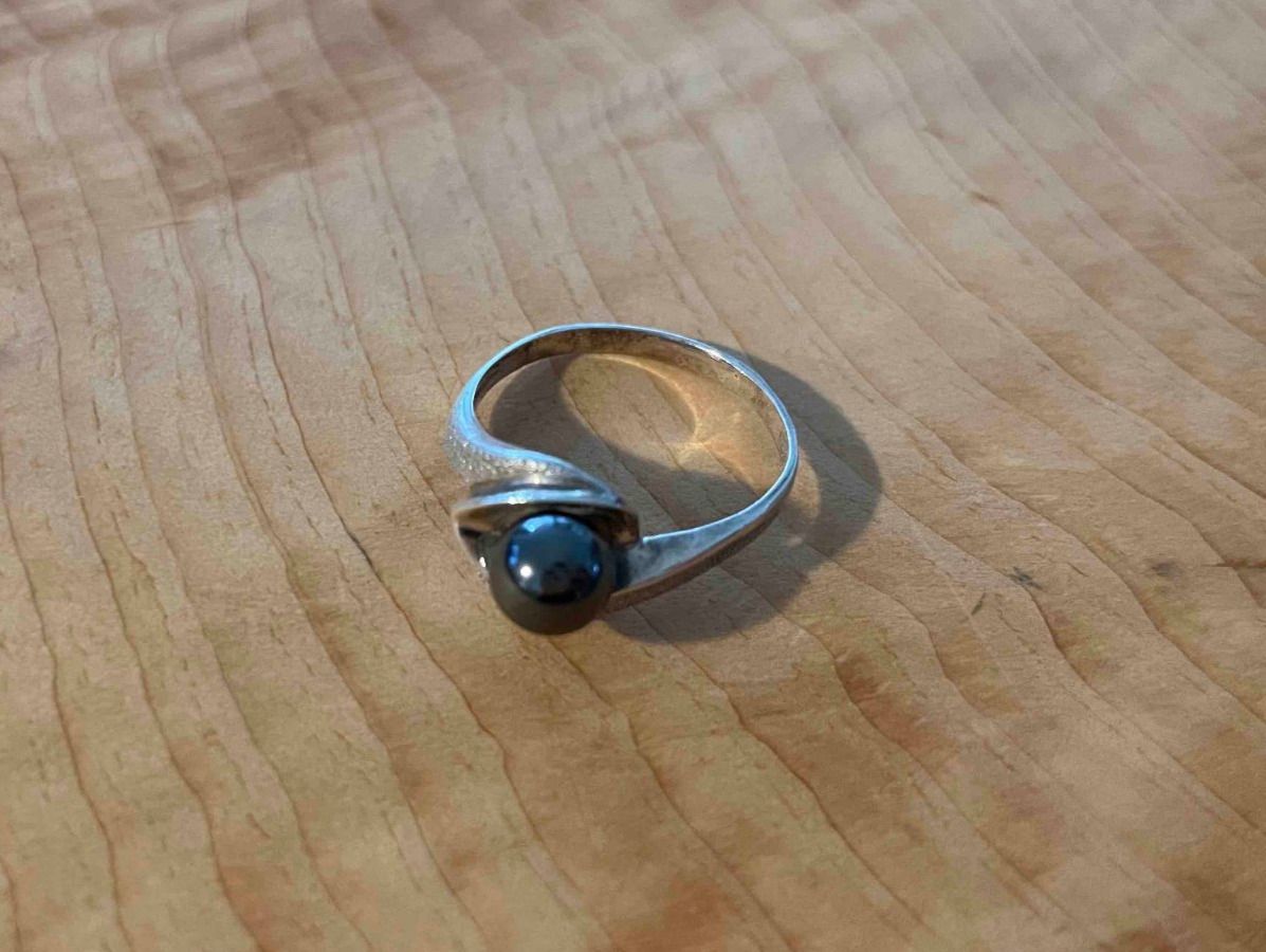 Orecchini pendenti & Orecchini a lobo: Silber Ring & Ohrringen mit Perlen | Ensemble Argent & Perle – Usato da Zürich venduto da AnnaSa 2