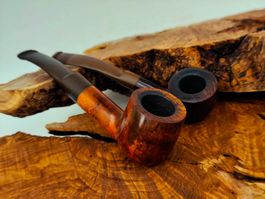 2 Pfeifen Set aus Bruyère von Machiavelli und Markenlos
