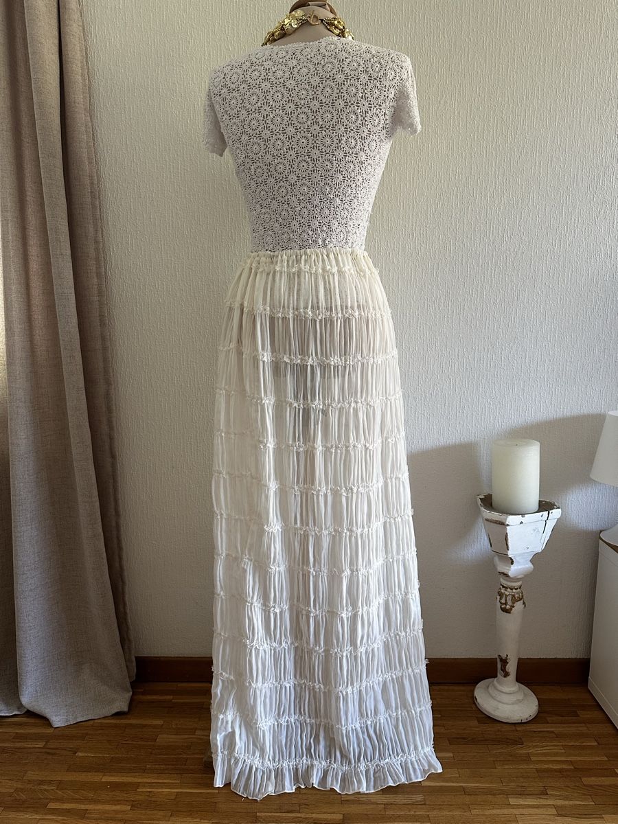 Gonne: Jupe longue blanche boho  à volants taille unique – Nuovo (secondo la descrizione) da Châtelaine venduto da Alexandra.jankowski 2
