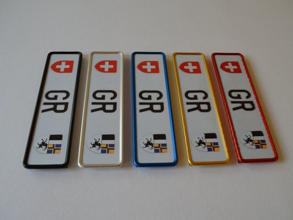 Nummernrahmen aus Aluminium Silber 3