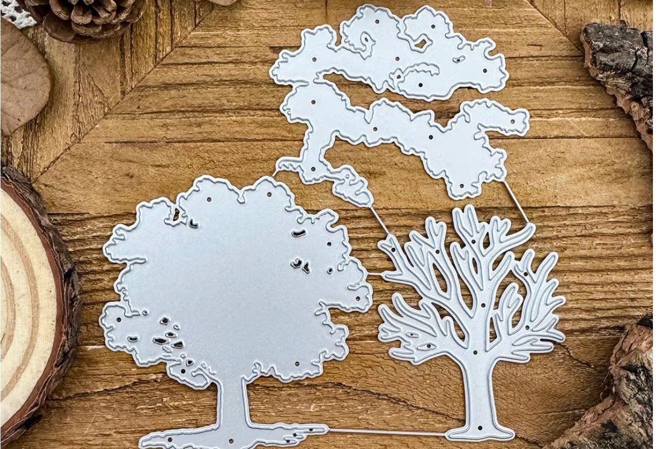 Sciablone: Neues Stanzschablonen-Set  Baum mit versch. Kronen – Nuovo e nell'imballaggio originale da Effretikon venduto da wenuss 2