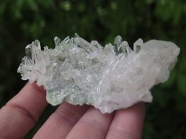Bergkristalle mit Muskovit von Peru, sehr klare Spitzen