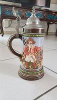 Alter Bierkrug/Bierhumpe mit Deckel