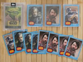 Star Wars Topps Karten Set! Luke, Yoda, Cassian Andor!