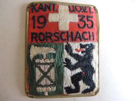 Emblem Kantonales Unteroffizierstreffen 1935 in Rorschach