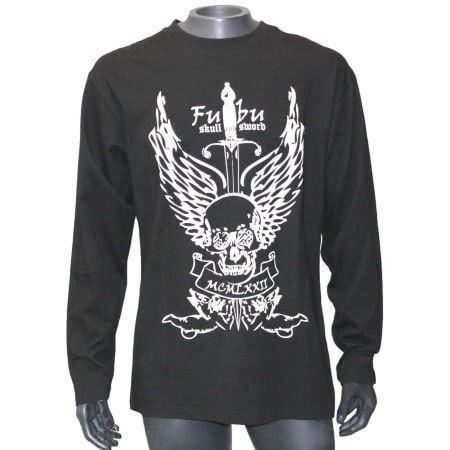 Fubu Herren Pullover Baumwolle schwarz/Gr.L