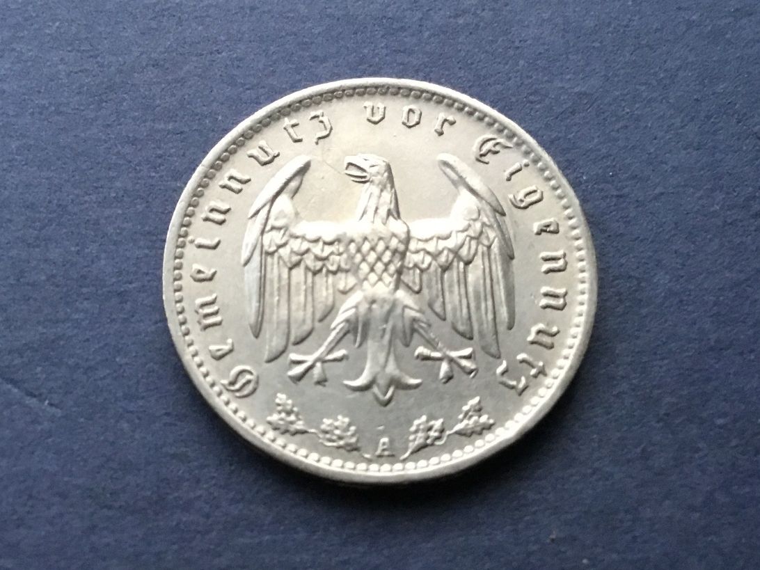 Tutti le monete: 1 Reichsmark 1935 A.   VZ ++ – Usato da St. Margrethen SG venduto da alfapeugeot10