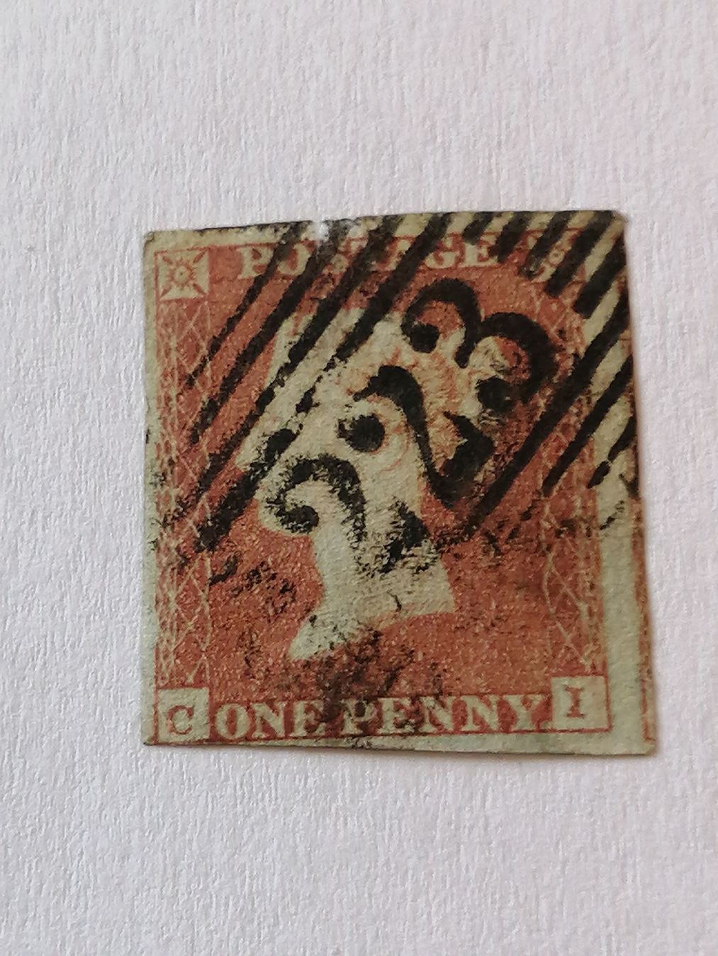 Tutti i francobolli: One Penny Red 1841  – Usato da Happerswil venduto da tschergi