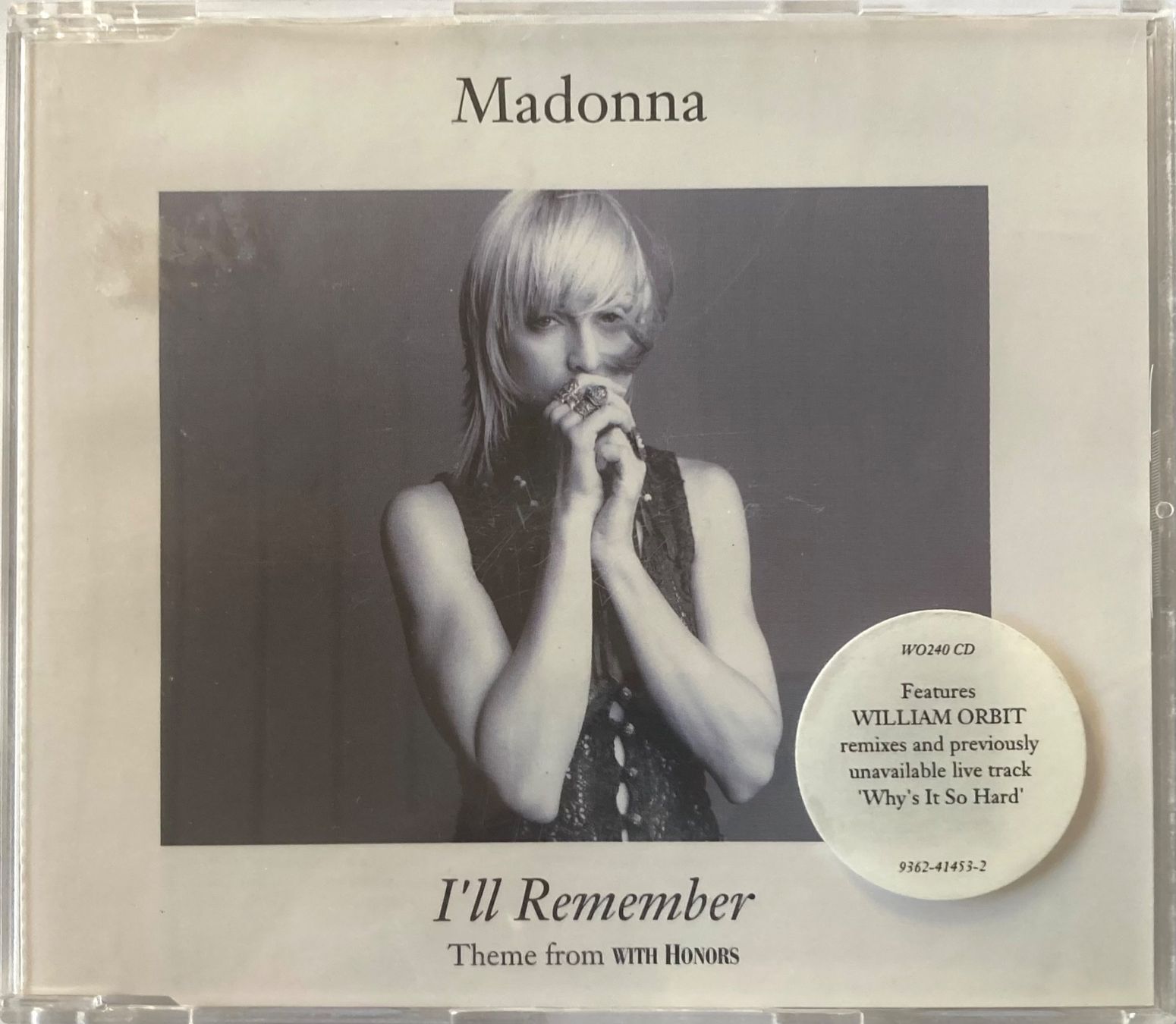 CDs: MADONNA - I'LL REMEMBER (THEME FROM WITH HONORS) – Gebraucht aus Poliez-Pittet von Newtown-Records