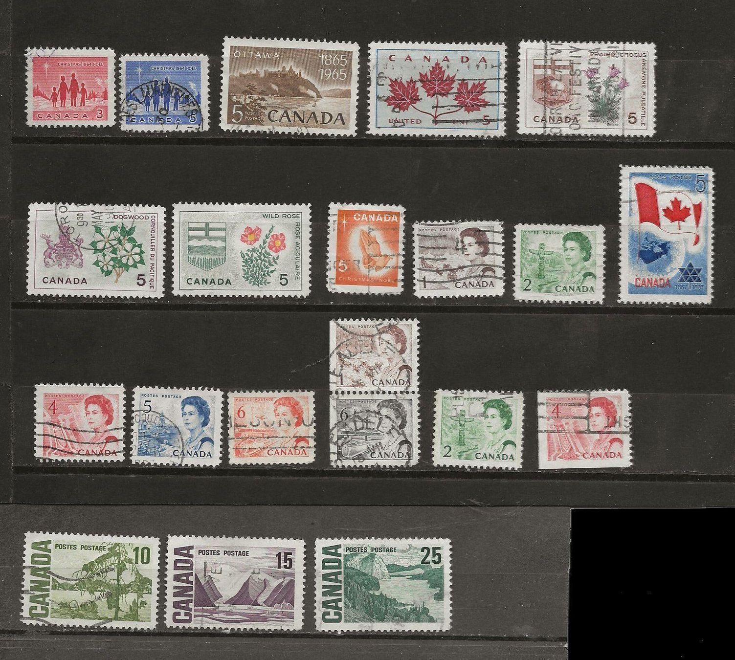 Tutti i francobolli: Canada Lot 10 1954 ... – Usato da Sion venduto da PierreP01 1