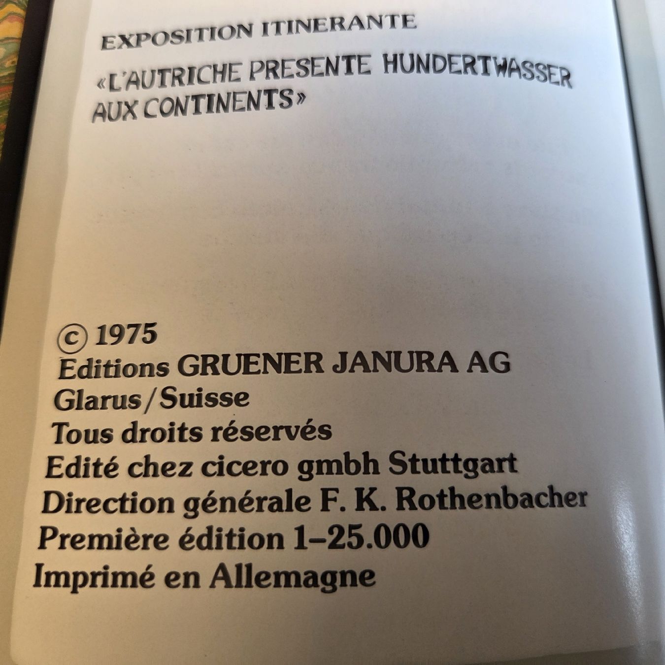 Libri: Hundertwasser Museum Paris 1975 Buch, Top.. – Usato da Stans venduto da Ducati16 5