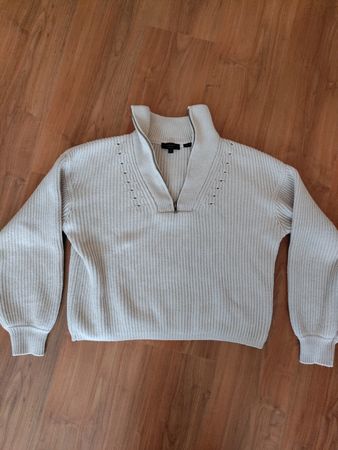 Strickpullover mit Reissverschluss