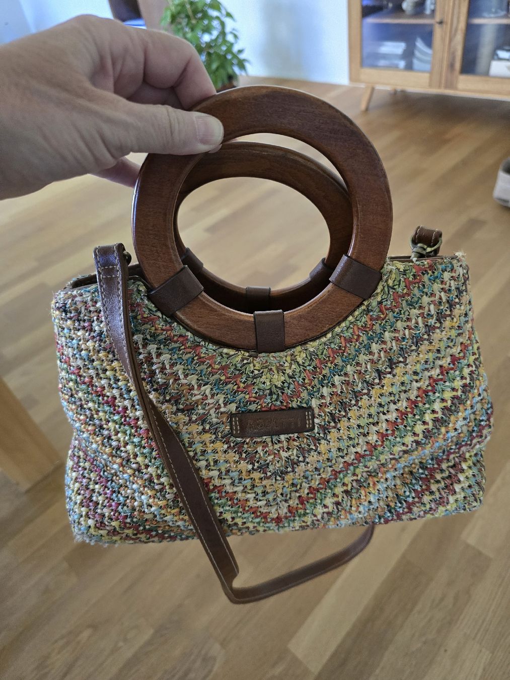 Taschen für Damen: Sac à main ROSETTI, anses bois, coloré – Neu (gemäss Beschreibung) aus BERN von froggyinternationale 4