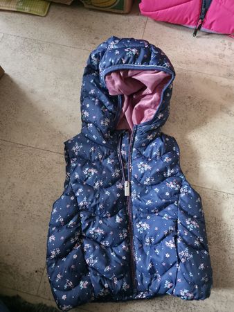 Blumen Weste mit Kapuze, Gr. 92, Neu ! für den Herbst