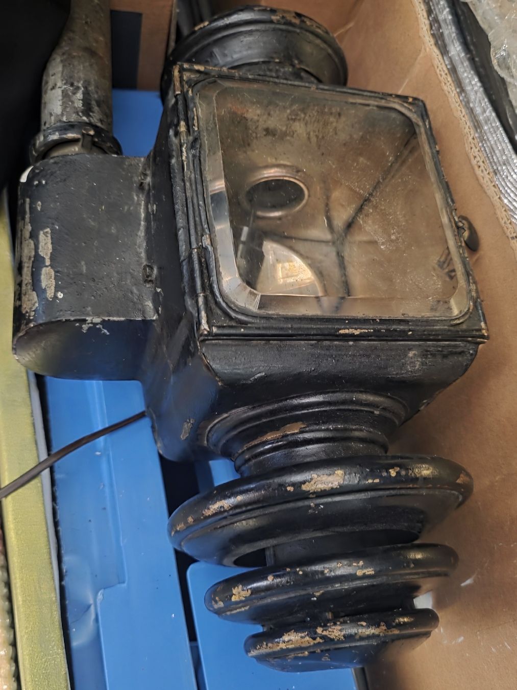 Lampes anciennes: Antike Laterne Kutsche elektrifiziert – D'occasion à Kriens par Clevero 2