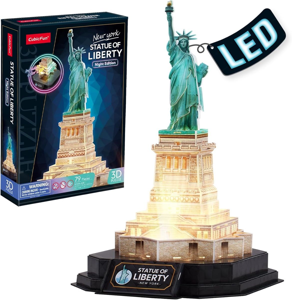 Puzzle: Cubicfun puzzle 3D statue de la liberté LED – Usato da Montpreveyres venduto da Maleagant 4