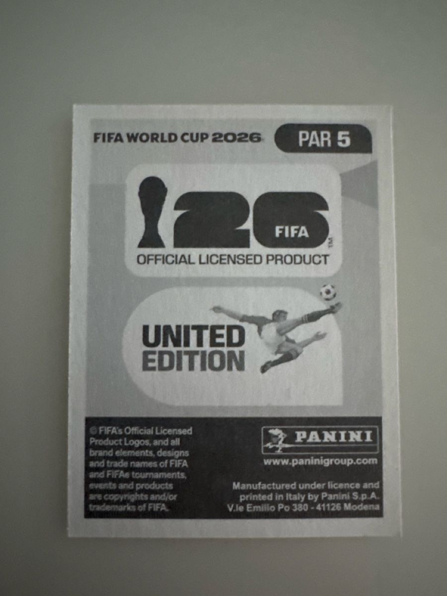 Panini Carte collezionabili: Panini 2026 Fabian Balbuena PAR5 – Nuovo (secondo la descrizione) da Bern venduto da akl_sy9s 1
