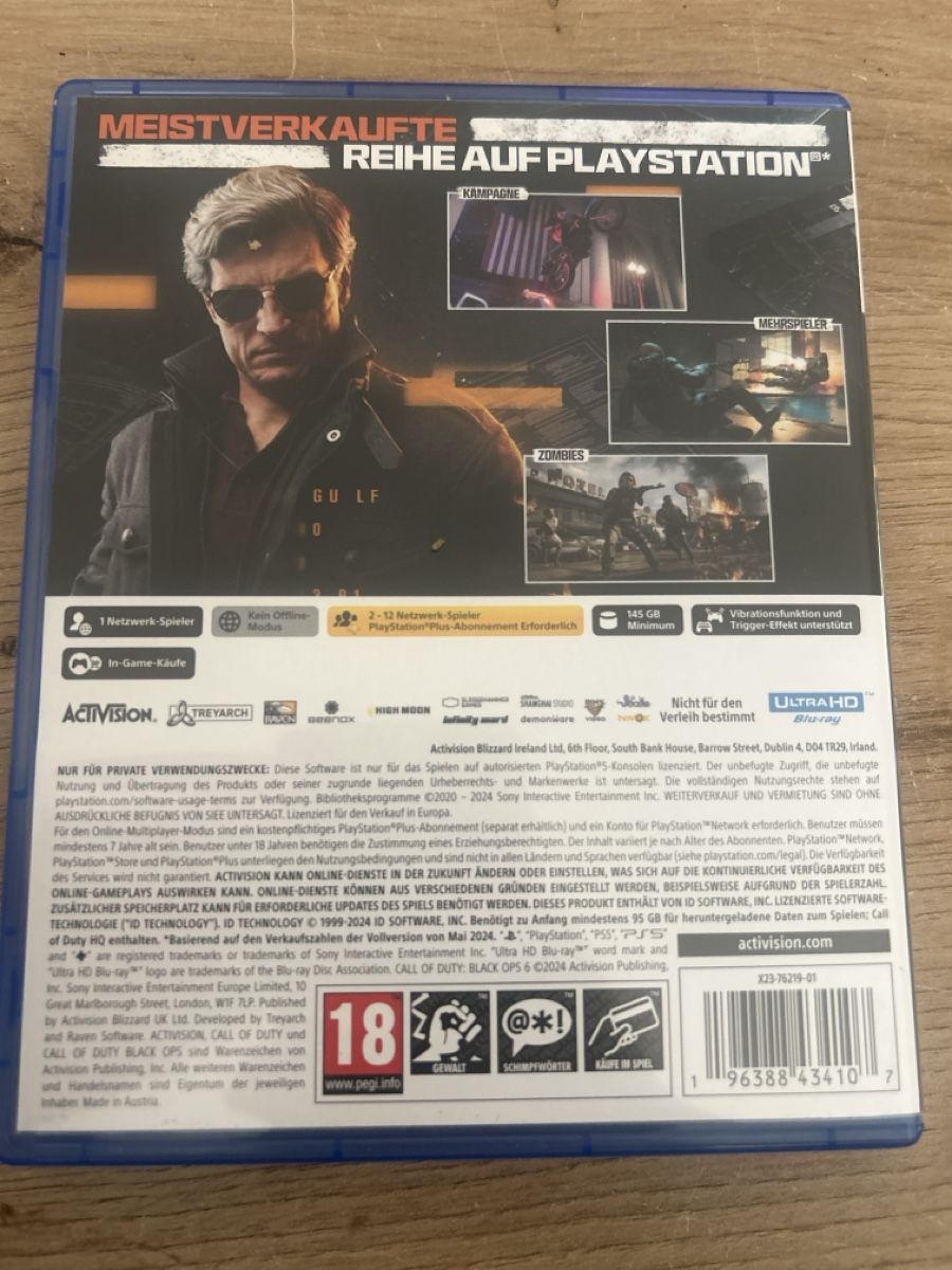 Sony Giochi: Call of Duty Black Ops 6 PS5 Spiel – Usato da Schlattingen venduto da Natel15 1
