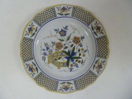 Assiette Sarreguemines Montmorency 24 cm, 2e moitié 19e S