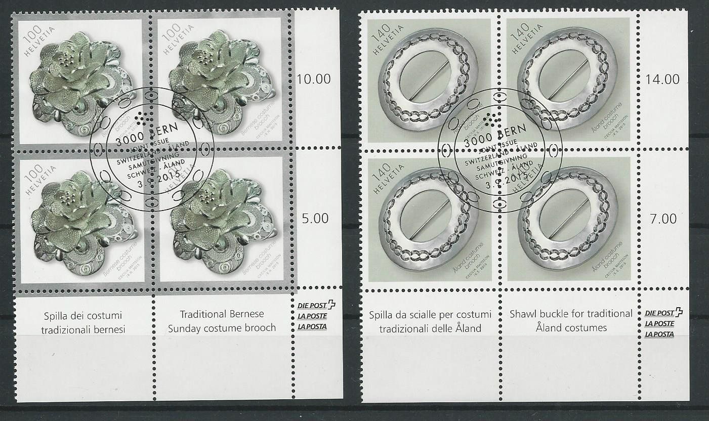 Tutti i francobolli: 2015 Nr. 1561-1562 Schweiz/Aland ET – Usato da Basel venduto da Melphi