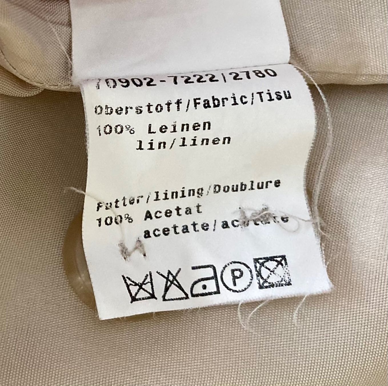 Madeleine Jacken: Leinen Blazer in  Beige – Neu (gemäss Beschreibung) aus Grüt (Gossau ZH) von Air8k3m 4