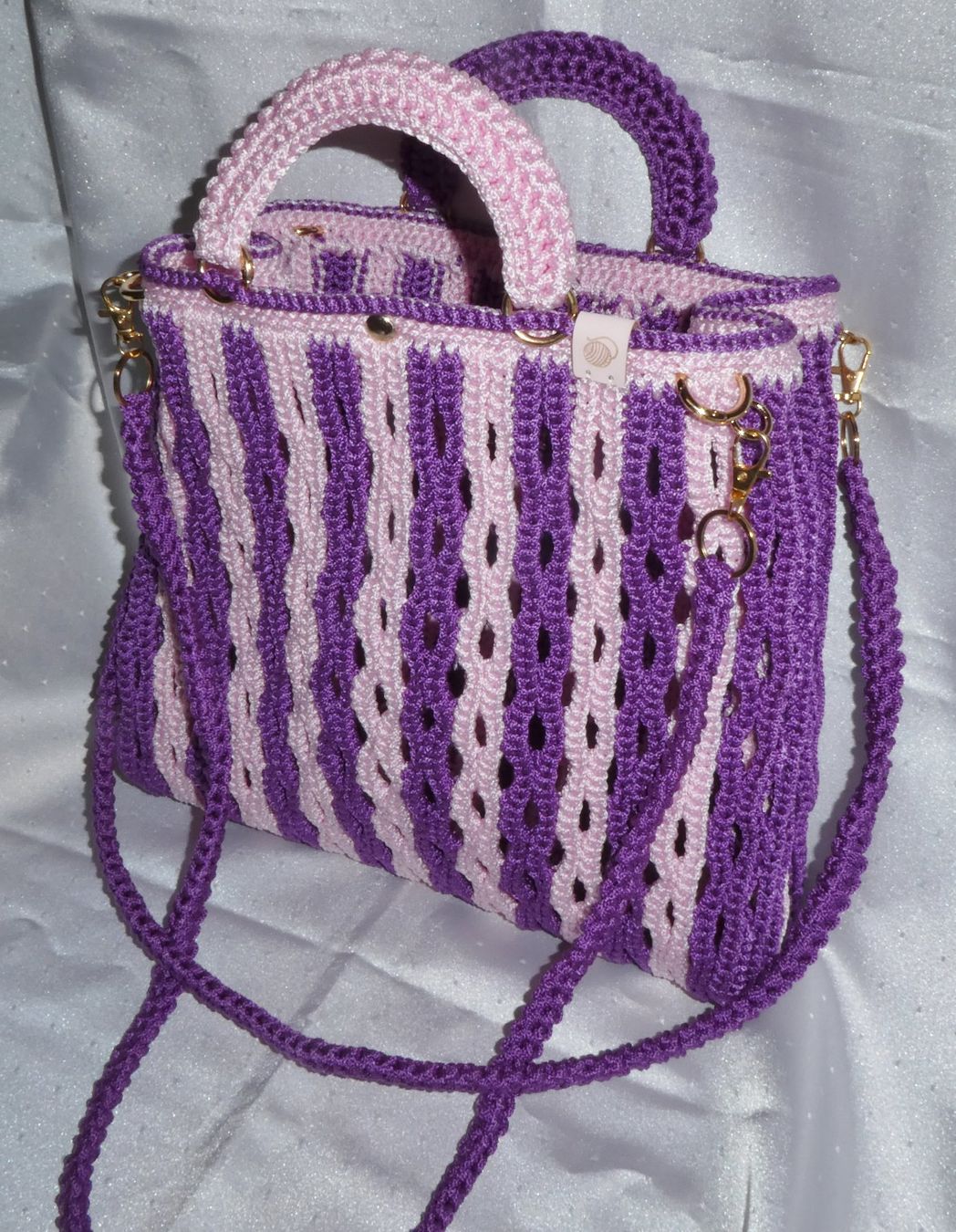 Borse da donna: Damen Tasche 2 Farben Violett /Rose. – Nuovo e nell'imballaggio originale da Siebnen venduto da Ra-la-ra-ol 1