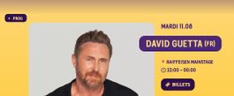 Billet David Guetta / Venoge