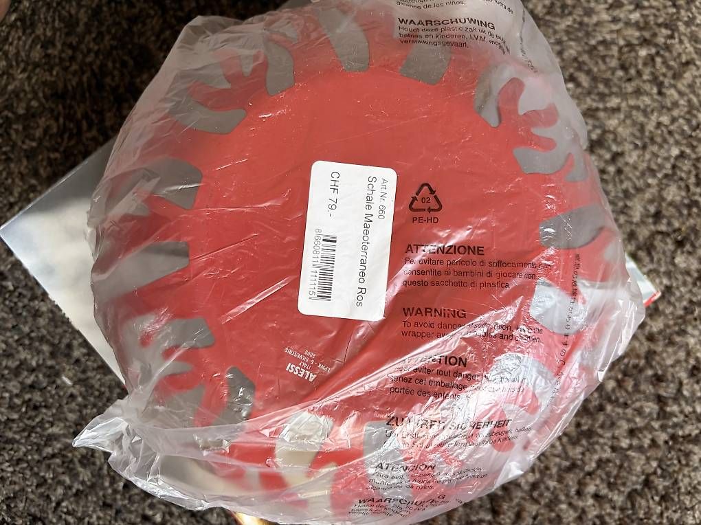 Schalen: Alessi Früchteschale Mediterraneo Rot – Gebraucht aus Hünenberg von Kaloli 2