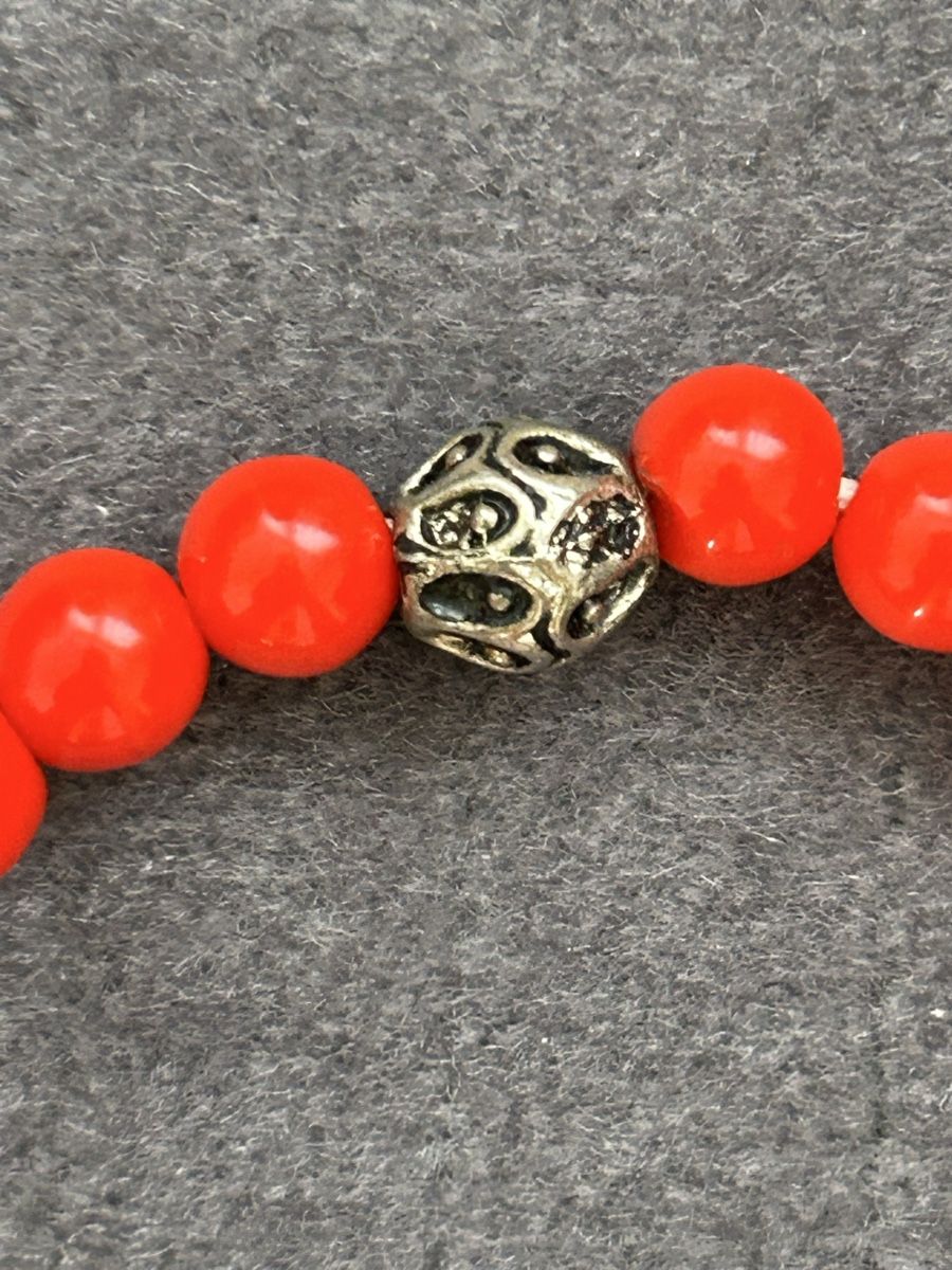 Bracciali & Braccialetti: Korallen-Gummiarmband rot – Usato da Reinach BL venduto da meinstil 1