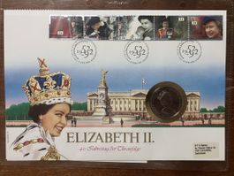 Münzbrief Elizabeth 2, 40. Jahrestag der Thonfolge