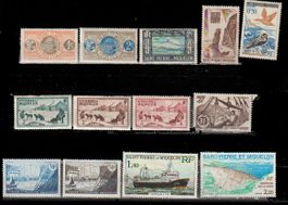 Timbres Saint-Pierre et Miquelon lots variés
