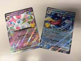 Pokémon Karten Quajutsu ex und Feelinara ex je 1 Stück