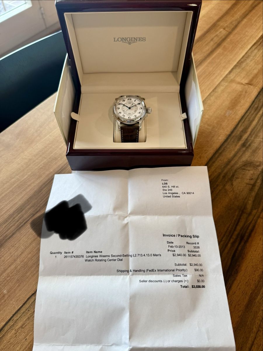 Longines Orologi: Longines Weems Second setting Watch – Usato da Pieterlen venduto da Haesu 3